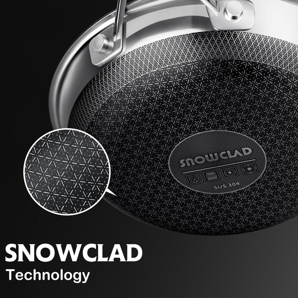 10-Piece Hybrid Nonstick Stainless Cookware Set